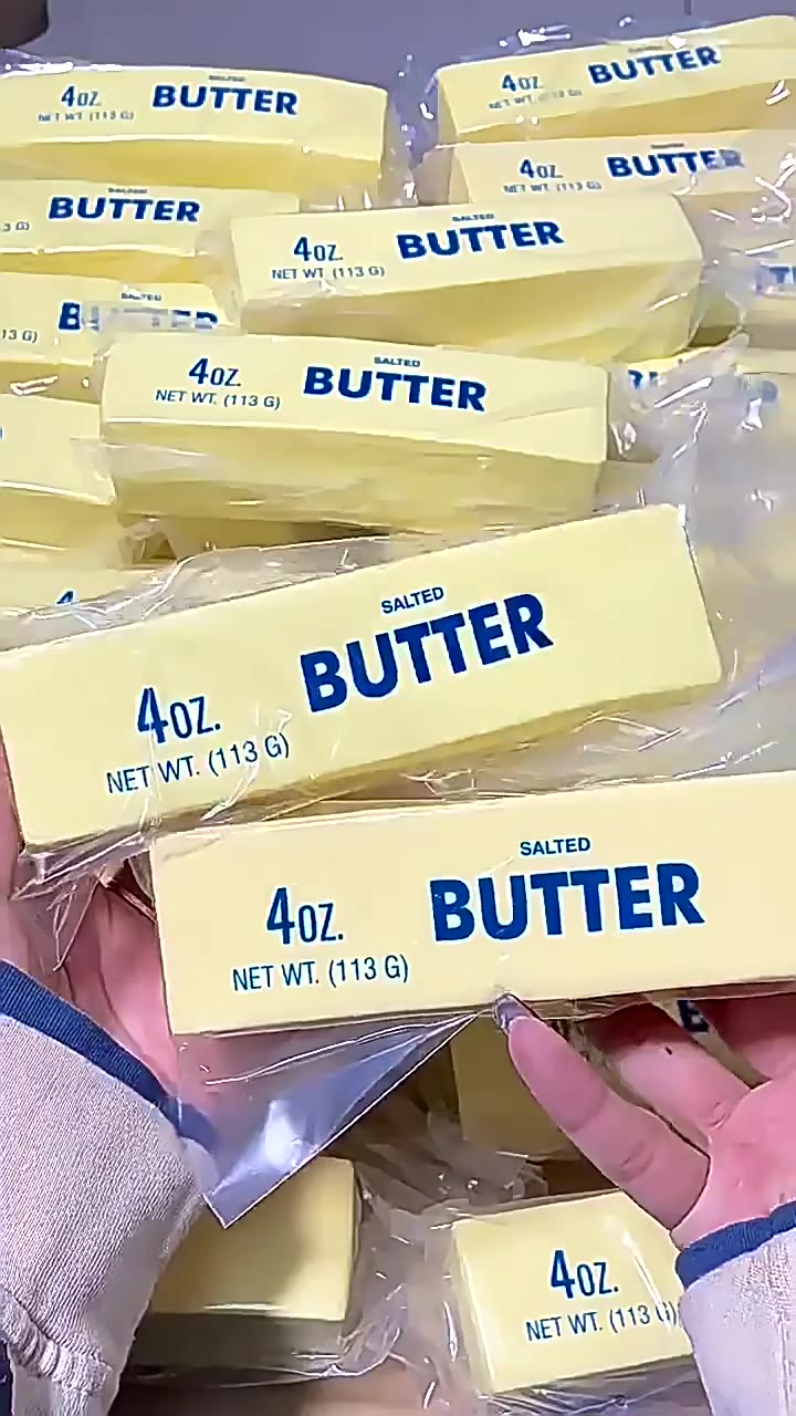 The Salted Stick being squeezed